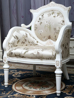 ISO9001 Antyczne krzesła tapicerowane z wysokim oparciem Szampan Velvet Snuggle Chair