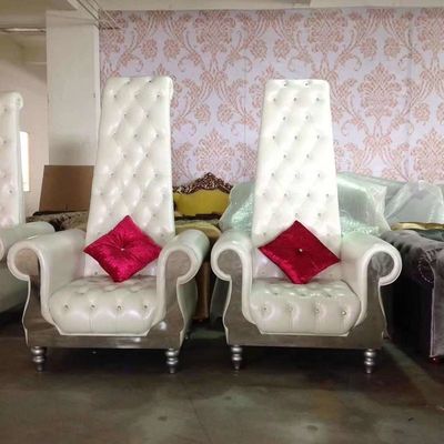 80*75*182cm Krzesło królewskie tronowe z wysokim oparciem Sofa Ślubne meble do salonu piękności