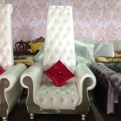 80*75*182cm Krzesło królewskie tronowe z wysokim oparciem Sofa Ślubne meble do salonu piękności