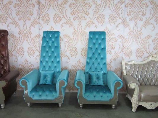 80*75*182cm Krzesło królewskie tronowe z wysokim oparciem Sofa Ślubne meble do salonu piękności