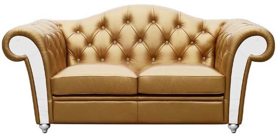 Szara SGS Nowoczesna Lekka Luksusowa Skórzana Sofa Wygodna Miękka Do Salonu