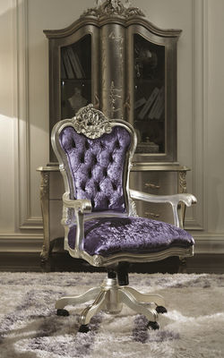 Błyszczące Royal Classic Home Office Biurka Luksusowy drewniany biały stół i krzesło do pisania