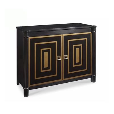 Xinyu PC002 Living Room Vintage Solid Wood Cabinet With Drawers Black