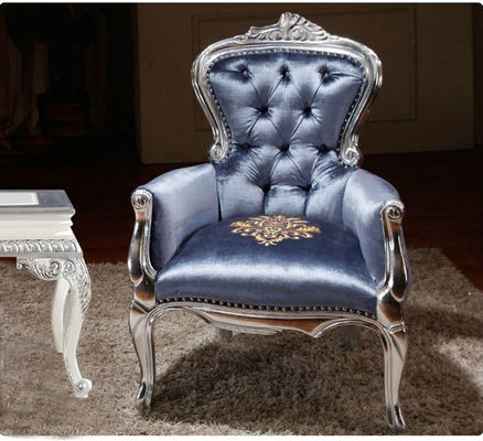 Hall Commercial Antique Hotel Furniture Carving Italian Baroque Chair 73*70*108cm