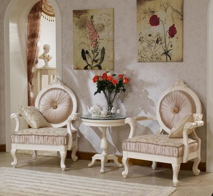 ODM Chenille Linen Champagne Nowoczesne krzesło do salonu Wypoczynek Velvet Fotel