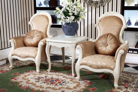 Tkanina Nowoczesny klasyczny fotel wypoczynkowy Pojedyncza sofa Krzesło Hotel Cafe Home Dining Lounge