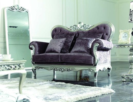 Fioletowa 3 osobowa sofa segmentowa
