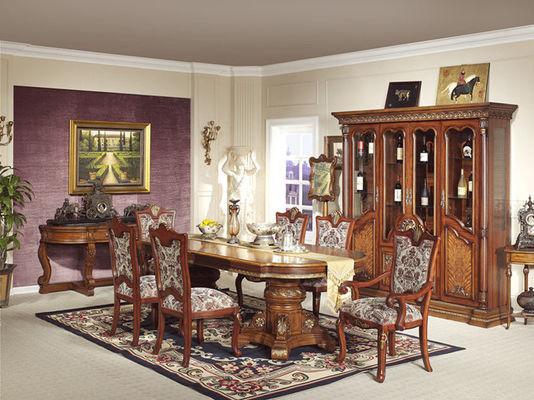 Xinyu Combination Luxury Wood Dining Room Zestawy Europejski stół do jadalni 6 miejsc 6