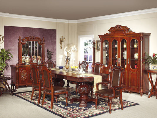 Xinyu Combination Luxury Wood Dining Room Zestawy Europejski stół do jadalni 6 miejsc 6