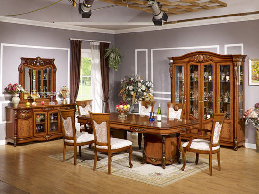 Xinyu Combination Luxury Wood Dining Room Zestawy Europejski stół do jadalni 6 miejsc 6