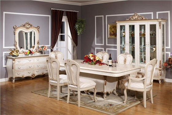 Xinyu Combination Luxury Wood Dining Room Zestawy Europejski stół do jadalni 6 miejsc 6